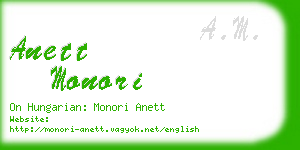 anett monori business card
